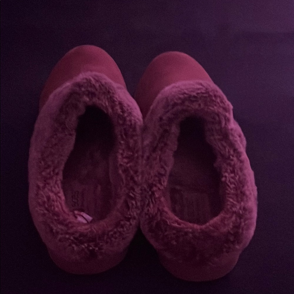 Cozy brown/white/grey Fur-Lined Slippers